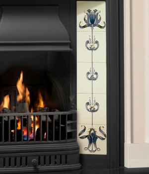Cast Iron Tiled Inset